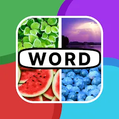 Взлом 4 Pics 1 Word: Guessing Games  [МОД Все открыто] - последняя версия apk на Андроид