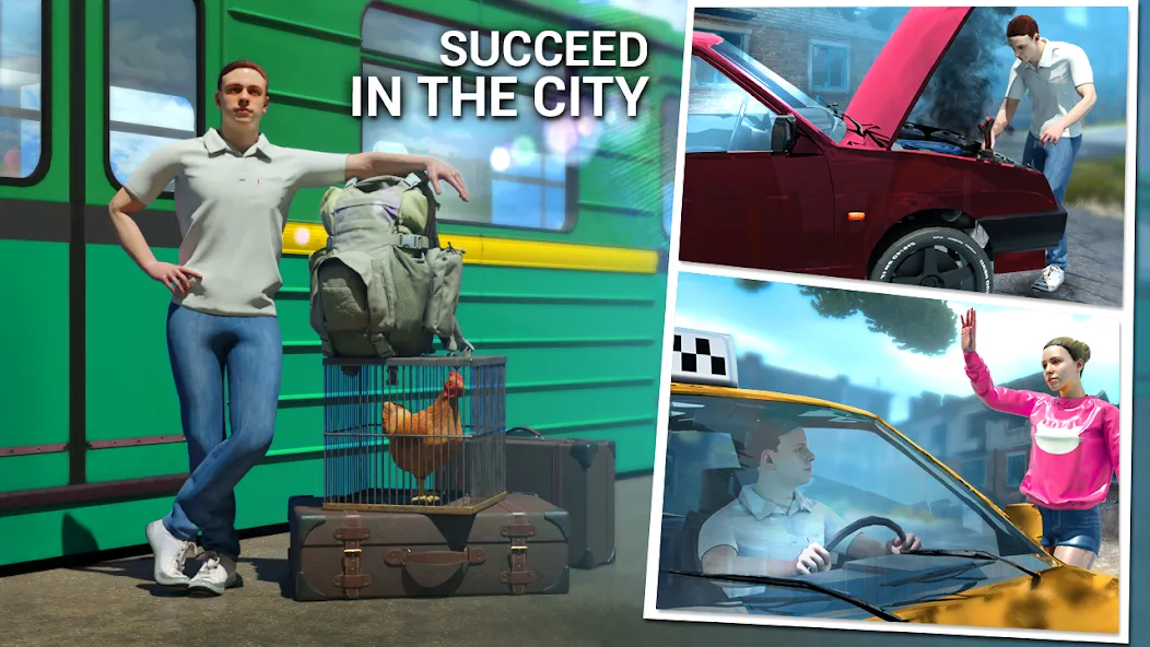 Real Driving School in City  [МОД Все открыто] Screenshot 1