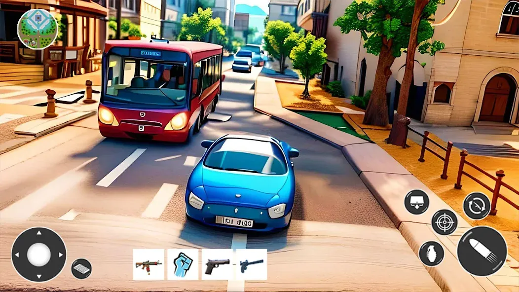 Gangster Car Theft Games (Гангстерская автомобильная война игр)  [МОД Menu] Screenshot 1