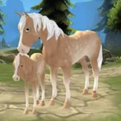 Скачать взломанную Horse Paradise: My Dream Ranch  [МОД Бесконечные монеты] - последняя версия apk на Андроид