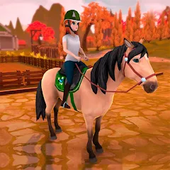 Скачать взлом Horse Riding Tales - Wild Pony (Хорс Райдинг Тейлс)  [МОД Меню] - полная версия apk на Андроид