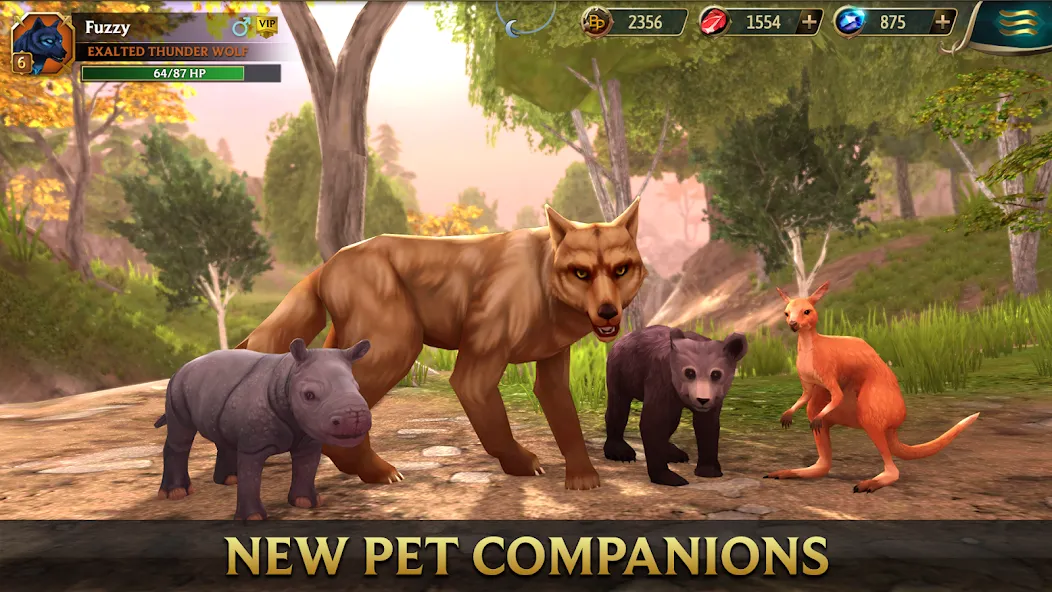 Wolf Tales - Wild Animal Sim (Вулф Тейлс)  [МОД Бесконечные деньги] Screenshot 2