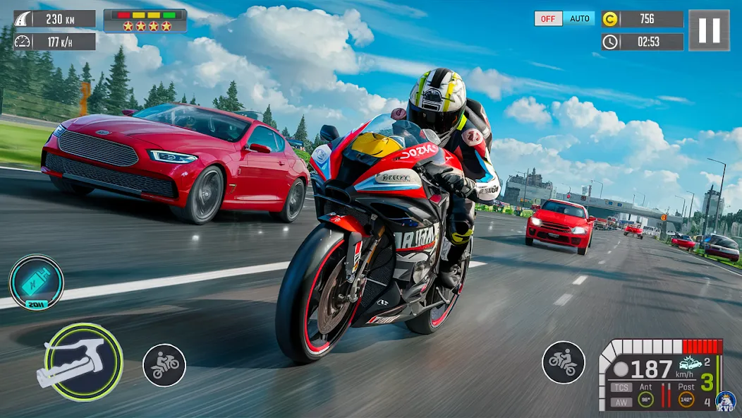 Moto Racing 3d Motorcycle Game (Дерт Байк Рейсинг 3Д)  [МОД Бесконечные монеты] Screenshot 1