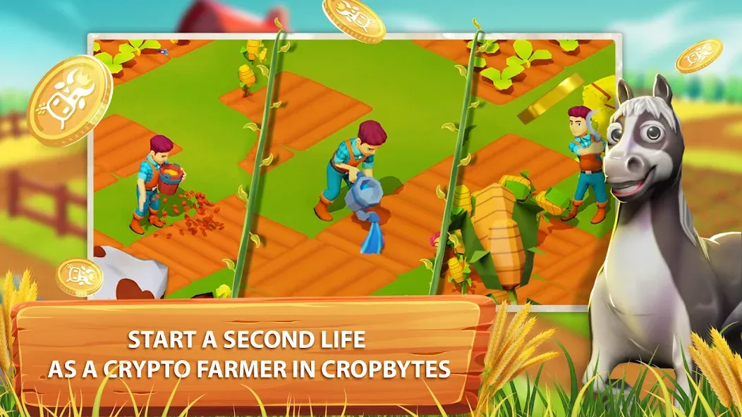 CropBytes: A Crypto Farm Game (КропБайтс)  [МОД Menu] Screenshot 1