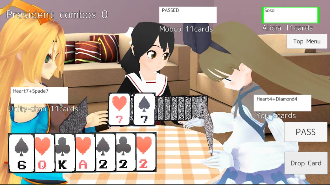 President Card Game (Президент карточная игра)  [МОД Unlimited Money] Screenshot 3