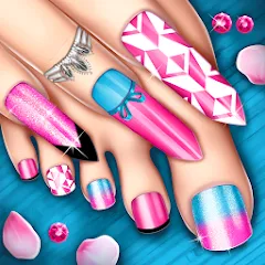 Взлом Nail Art Fashion Salon Game  [МОД Mega Pack] - стабильная версия apk на Андроид