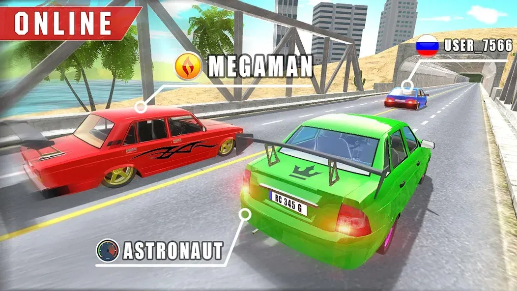 Real Cars Online Racing  [МОД Menu] Screenshot 3