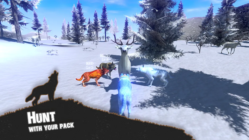 Wolf Simulator - Animal Games  [МОД Unlimited Money] Screenshot 1