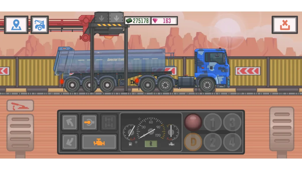 Trucker and Trucks  [МОД Бесконечные монеты] Screenshot 2