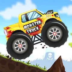 Взломанная Kids Monster Truck Racing Game  [МОД Много монет] - стабильная версия apk на Андроид