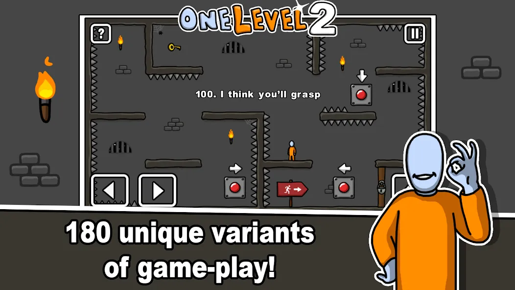 One Level 2 Stickman Jailbreak (Уан Левел 2)  [МОД Unlimited Money] Screenshot 2