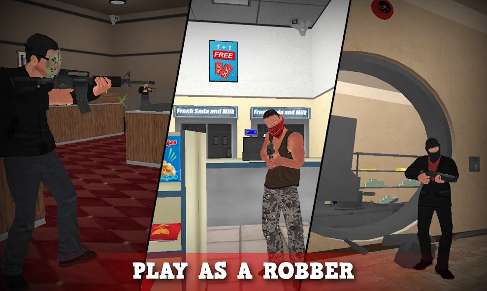 Justice Rivals 3 Cops&Robbers  [МОД Бесконечные деньги] Screenshot 2