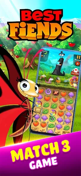 Best Fiends - Match 3 Puzzles (Бест Фиендс)  [МОД Много денег] Screenshot 1