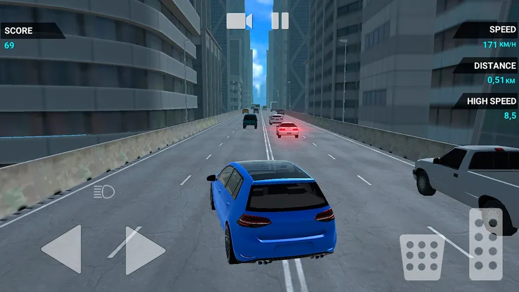 Traffic Racer Speeding Highway (Трафик Рейсер Скоростная Шоссе)  [МОД Много монет] Screenshot 5