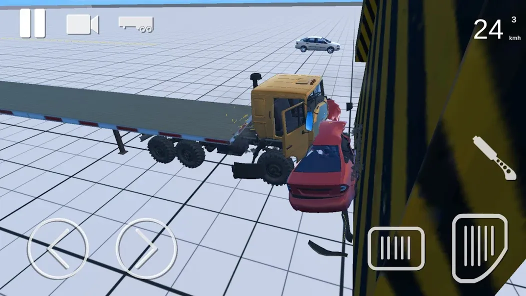 Truck Crash Simulator Accident (Симулятор ДТП с грузовиком)  [МОД Бесконечные монеты] Screenshot 4