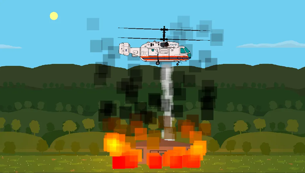 Pixel Helicopter Simulator (Пиксельный симулятор вертолета)  [МОД Все открыто] Screenshot 2