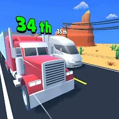 Взлом Idle Truck Racing : Cybertruck (Айдл Трак Рейсинг)  [МОД Бесконечные монеты] - полная версия apk на Андроид