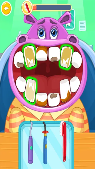 Children's doctor : dentist  [МОД Много денег] Screenshot 1