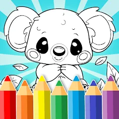 Взломанная Animal coloring pages  [МОД Menu] - последняя версия apk на Андроид