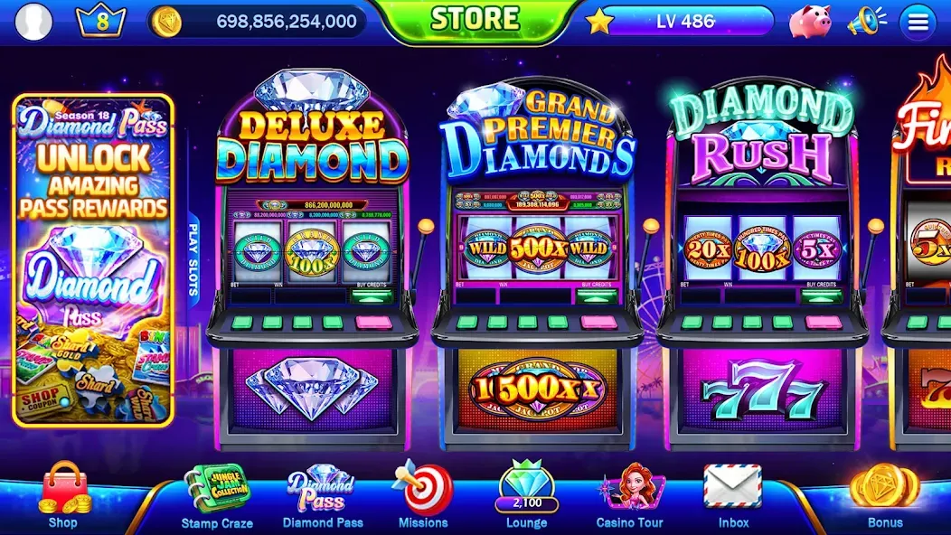 Classic Slots™ - Casino Games (Классические слоты)  [МОД Unlocked] Screenshot 2