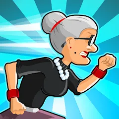 Взломанная Angry Gran Run - Running Game (Энгри Гран Ран)  [МОД Много монет] - последняя версия apk на Андроид