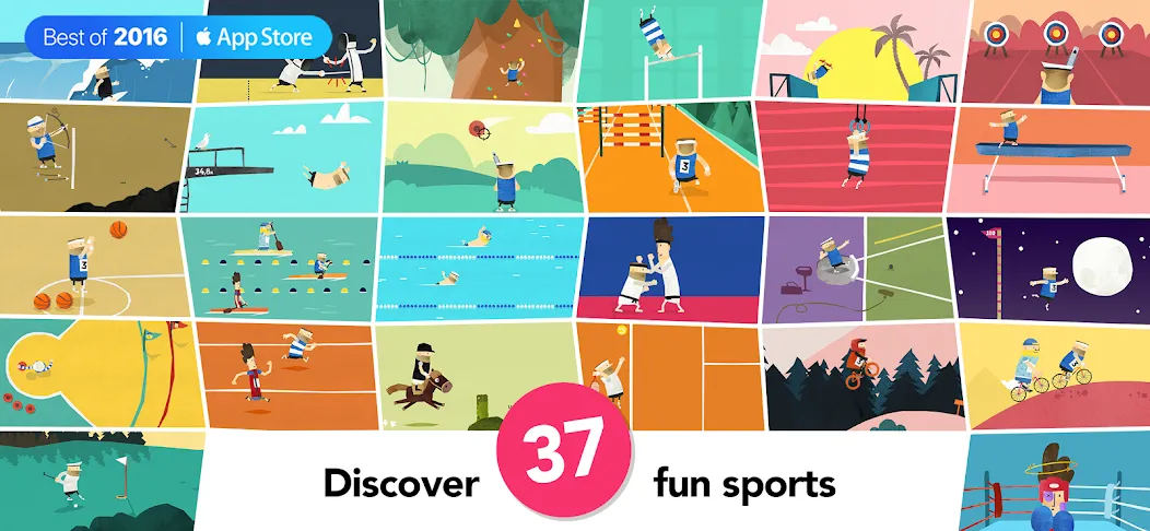 Fiete Sports - 37 Sport Games (Фите Спортс)  [МОД Бесконечные деньги] Screenshot 1