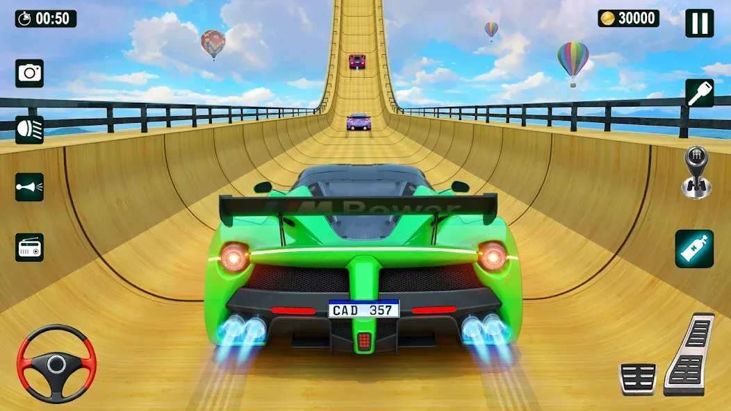 GT Car Stunt 3D: Ramp Car Game  [МОД Бесконечные монеты] Screenshot 1