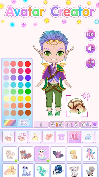 Chibi Doll Dress Up Games  [МОД Много монет] Screenshot 4