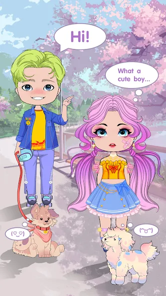 Chibi Doll Dress Up Games  [МОД Много монет] Screenshot 5