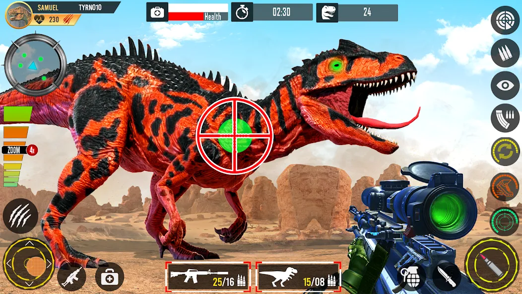 Real Dino Hunting Gun Games (Риал Дино Хантинг Ган Геймс)  [МОД Много монет] Screenshot 1