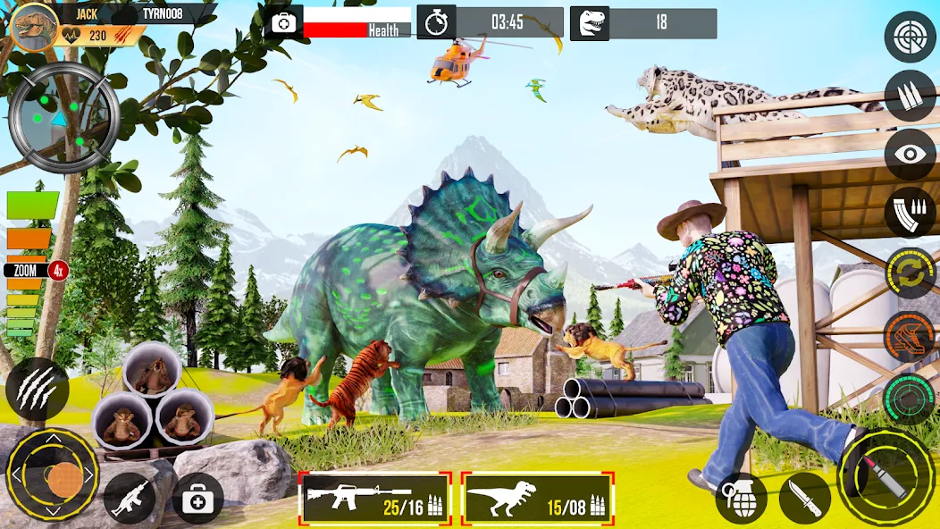 Real Dino Hunting Gun Games (Риал Дино Хантинг Ган Геймс)  [МОД Много монет] Screenshot 4