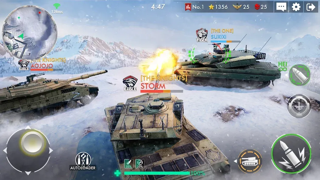 Tank Warfare: PvP Battle Game (Танковое сражение)  [МОД Mega Pack] Screenshot 5