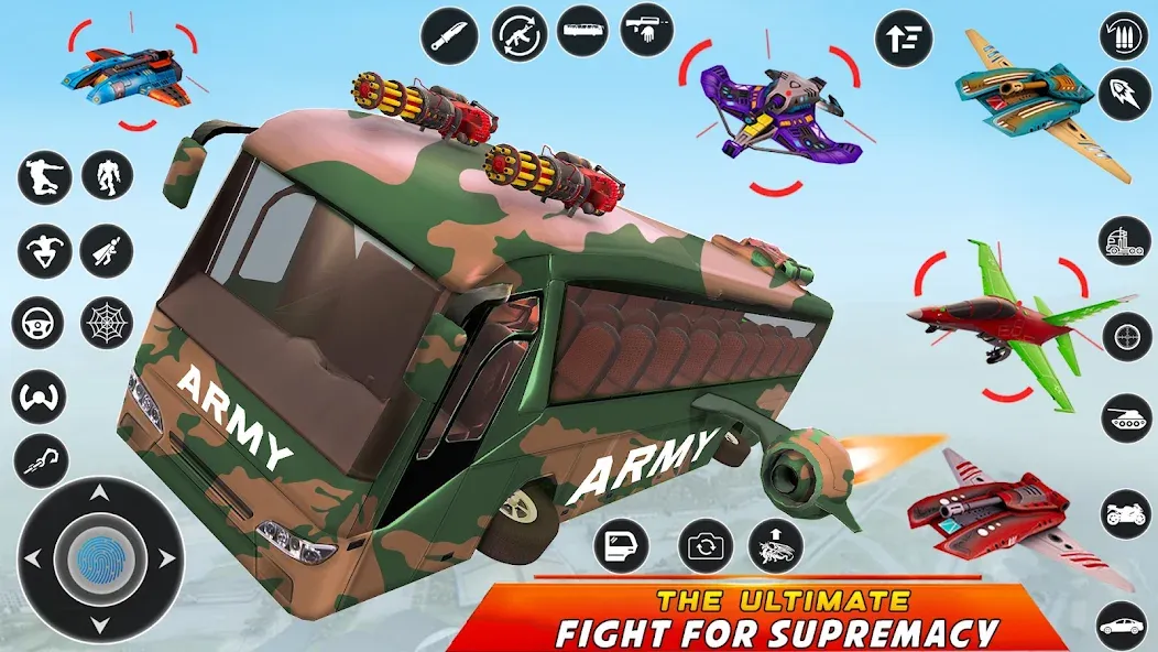 Army Bus Robot Car Game 3d  [МОД Mega Pack] Screenshot 5