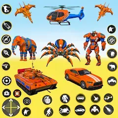 Взлом Spider Mech Wars - Robot Game  [МОД Menu] - последняя версия apk на Андроид