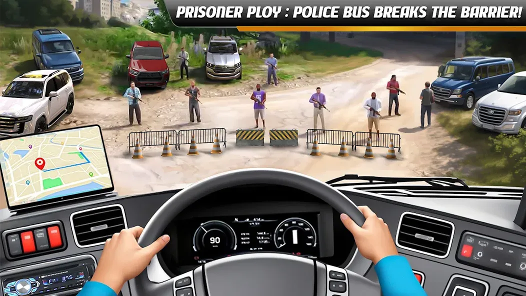 Police Bus Simulator Bus Games  [МОД Меню] Screenshot 1