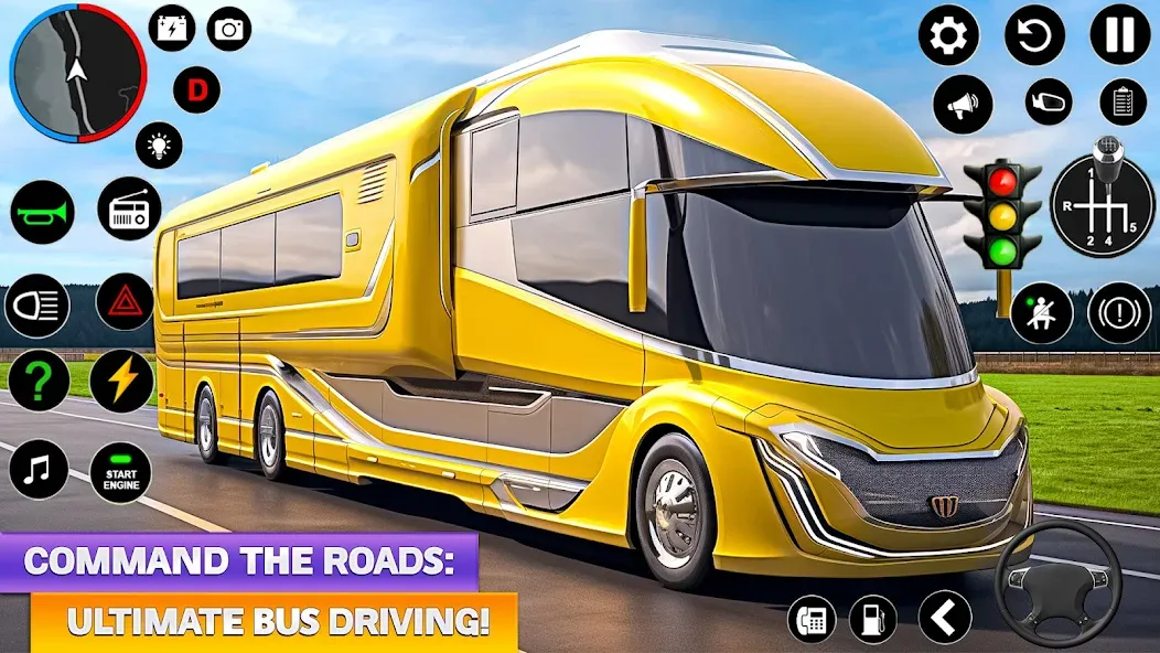 Ultimate Bus Driving Simulator (Ультимативный симулятор вождения автобуса)  [МОД Бесконечные деньги] Screenshot 3