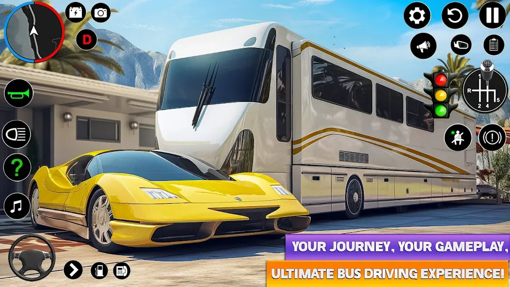 Ultimate Bus Driving Simulator (Ультимативный симулятор вождения автобуса)  [МОД Бесконечные деньги] Screenshot 5