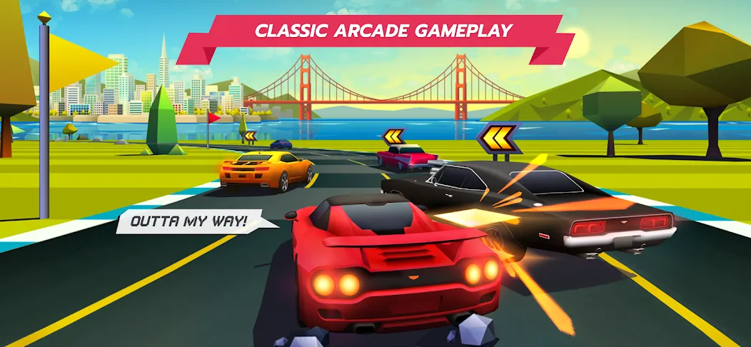 Horizon Chase – Arcade Racing (Хорайзон Чейс)  [МОД Все открыто] Screenshot 1