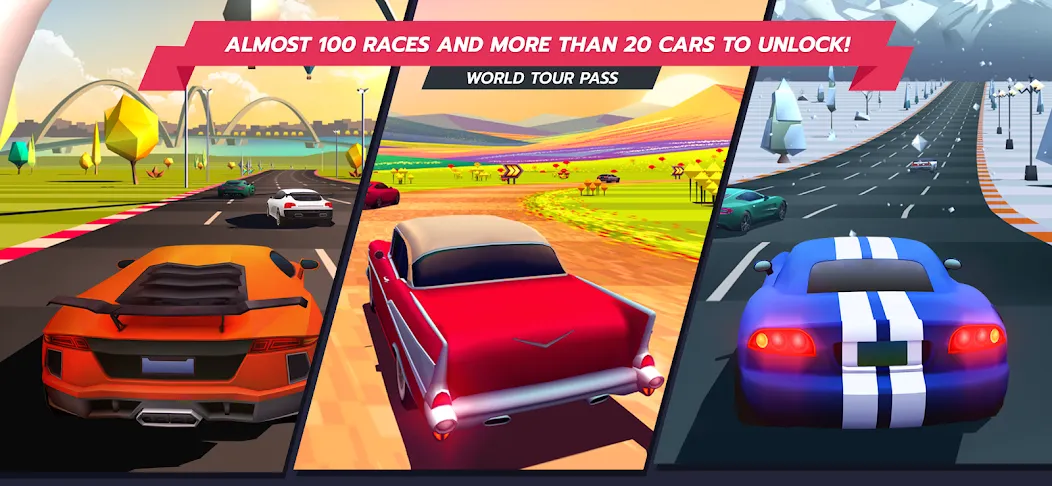 Horizon Chase – Arcade Racing (Хорайзон Чейс)  [МОД Все открыто] Screenshot 2