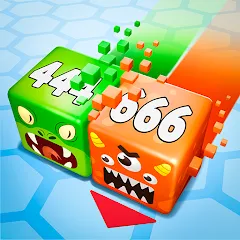 Скачать взломанную Cube Zone io  [МОД Unlimited Money] - стабильная версия apk на Андроид