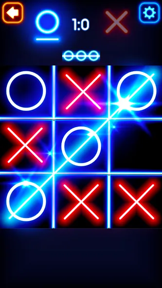 Tic Tac Toe Glow: 2 Players  [МОД Menu] Screenshot 2