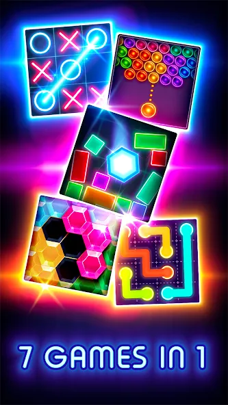 Tic Tac Toe Glow: 2 Players  [МОД Menu] Screenshot 3