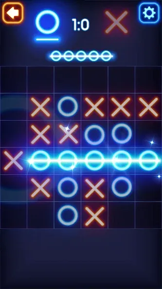 Tic Tac Toe Glow: 2 Players  [МОД Menu] Screenshot 4