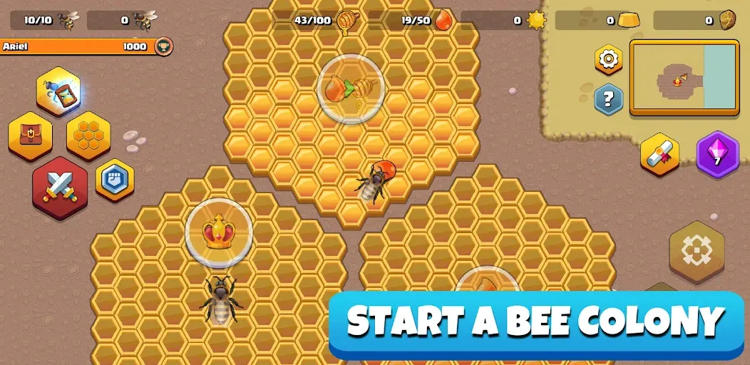 Pocket Bees: Colony Simulator (Покет Биз)  [МОД Все открыто] Screenshot 1