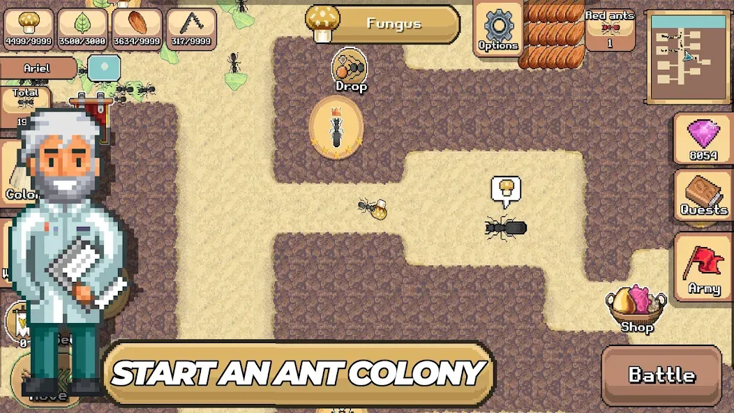 Pocket Ants: Colony Simulator (Покет Муравьи)  [МОД Бесконечные монеты] Screenshot 1