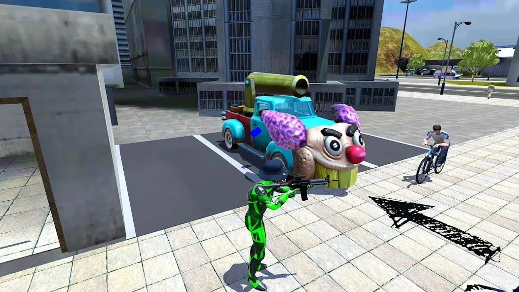 Rope Frog Ninja Hero Car Vegas (Роуп Фрог Ниндзя Герой Кар Вегас)  [МОД Бесконечные монеты] Screenshot 4