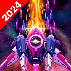 Скачать взломанную Galaxy Attack - Space Shooter (Гэлэкси Атак)  [МОД Все открыто] - стабильная версия apk на Андроид