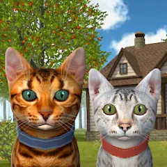 Взломанная Cat Simulator : Kitties Family  [МОД Mega Pack] - стабильная версия apk на Андроид