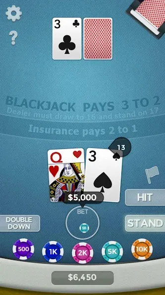 Blackjack 21  [МОД Бесконечные деньги] Screenshot 1