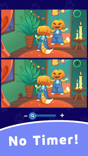 Find Differences: Cute Cats  [МОД Много денег] Screenshot 3